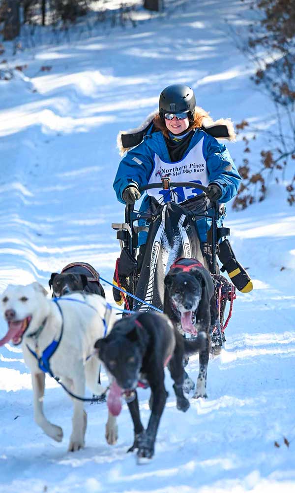 Northern Pines Sled Dog Race in Iron River WI