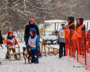 Northern Pines Sled Dog Race, Kids Fun Mutt Run, Iron River WI., 2025