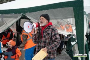 Northern Pines Sled Dog Race, Kids Fun Mutt Run, Iron River WI., 2025